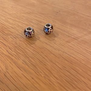 2 Purple Bracelet Charms